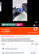 A9 Pro ANC AirPods with Screen | Bluetooth 5.4