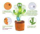 Rechargeable Dancing Cactus Toy with Hat | Interactive Singing & Talking Plush for Toddlers and Kids