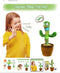Rechargeable Dancing Cactus Toy with Hat | Interactive Singing & Talking Plush for Toddlers and Kids
