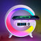G Shaped Lamp BT 2301 Portable Bluetooth Rechargeable Speaker , Wireless Fast Charging 15W with RGB Colourfull Lamp With High Bass Sound , For Room Decoration