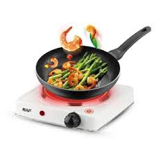 Japanes warranty Orange RAF R.8010B JAPAN IMPORTES Electric Stove Hot Plate and Cooker with 1000W Power, Thermostat, and Uniform Heating