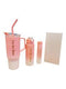 Tumbler 3pcs bottle set with straw