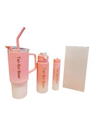 Tumbler 3pcs bottle set with straw